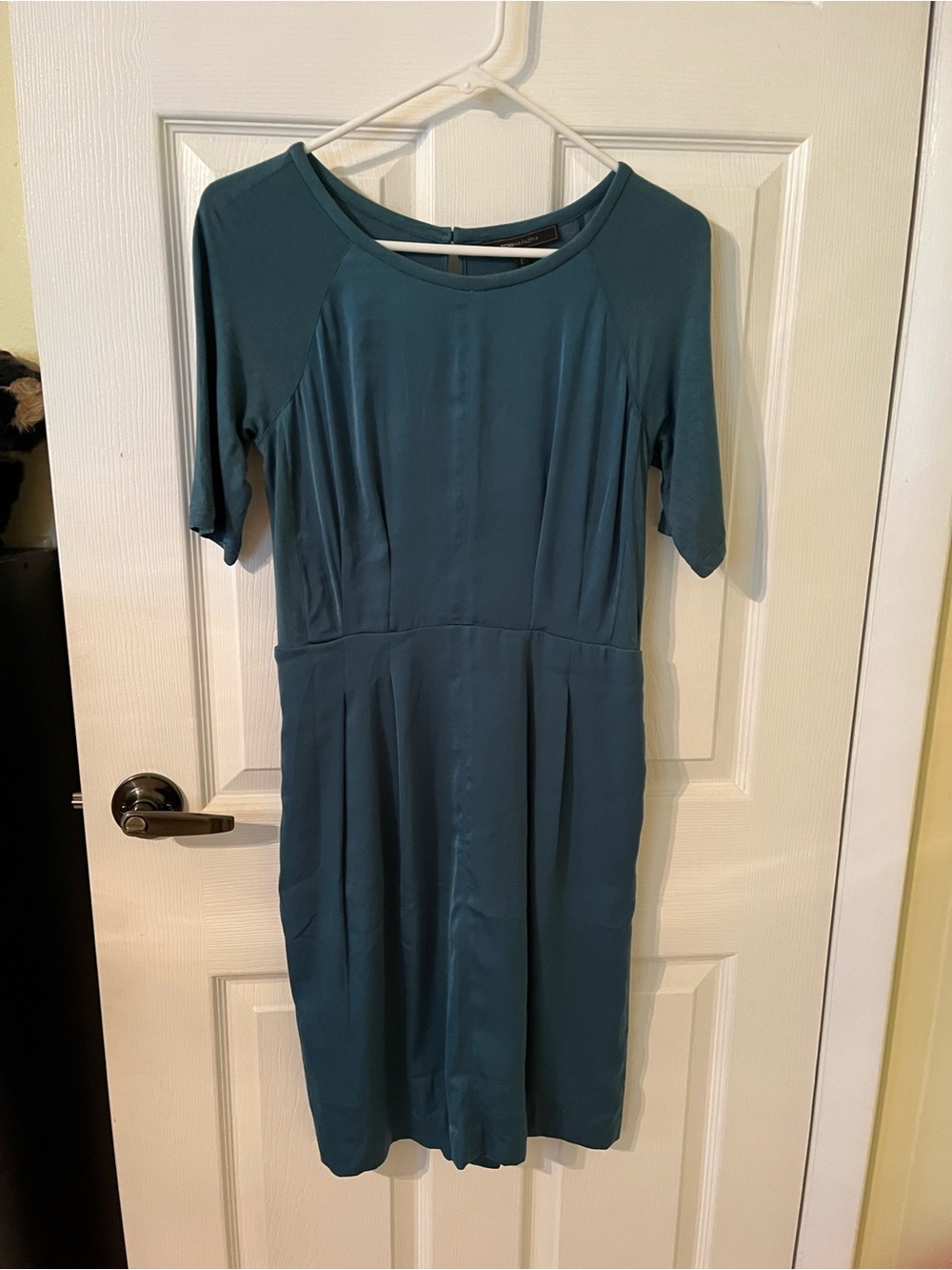 BCBGMaxAzria teal sheath dress